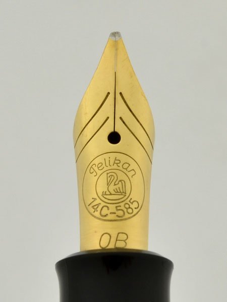 Pelikan 400 Fountain Pen - Old Style 1992-7, Black and Green